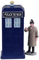 Lemax police call box s/2 kerstdorp tafereel Caddington Village 2020 - afbeelding 2