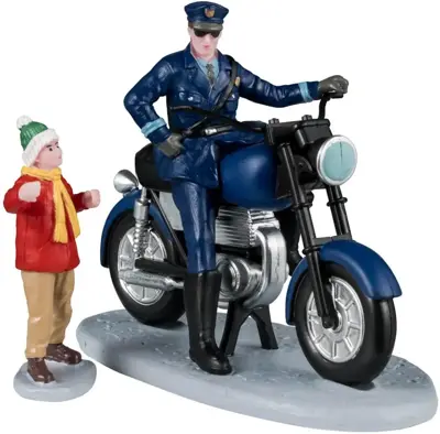Lemax police officer s/2 kerstdorp figuur type 4 2024 - afbeelding 1