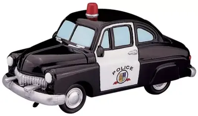 Lemax police squad car kerstdorp accessoire 2008 - afbeelding 1