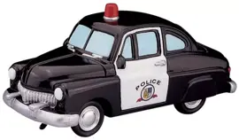 Lemax police squad car kerstdorp accessoire 2008 - afbeelding 1