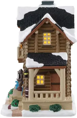 Lemax pop's cabin verlicht kersthuisje Vail Village 2020 - afbeelding 3