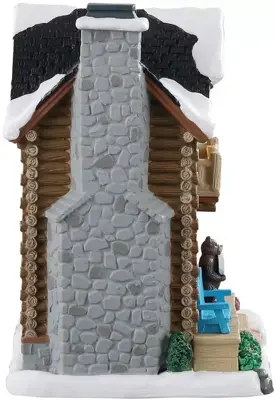 Lemax pop's cabin verlicht kersthuisje Vail Village 2020 - afbeelding 2