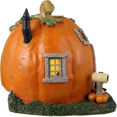 Lemax pumpkin cottage verlicht tafereel Spooky Town 2023 - afbeelding 2