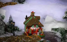 Lemax pumpkin patch party verlicht huisje Spooky Town 2024 - afbeelding 4