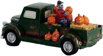 Lemax pumpkin pickup truck tafereel Spooky Town 2018 - afbeelding 1