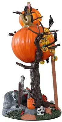 Lemax pumpkin tree house verlicht tafereel Spooky Town 2021 - afbeelding 2