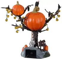 Lemax pumpkin tree house verlicht tafereel Spooky Town 2021 - afbeelding 4