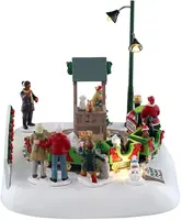 Lemax puppy play park bewegend kerstdorp tafereel 2025 - afbeelding 3