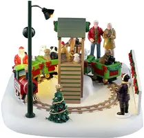 Lemax puppy play park bewegend kerstdorp tafereel 2025 - afbeelding 4
