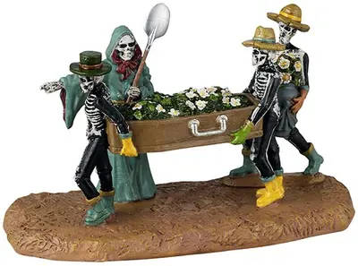Lemax pushing daisies tafereel Spooky Town 2025 - afbeelding 1