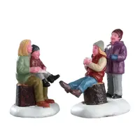 Lemax quality time with mom s/2 kerstdorp figuur type 3 2017 - afbeelding 1