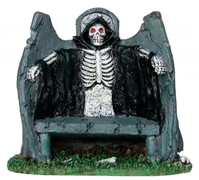 Lemax reaper bench accessoire Spooky Town 2013 - afbeelding 1