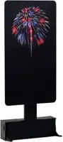 Lemax red, white & blue fireworks verlichte kerstdorp accessoire 2018 - afbeelding 1