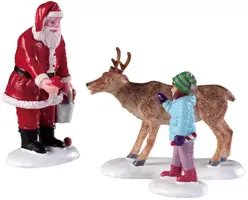 Lemax reindeer goodies s/3 kerstdorp figuur type 3 Caddington Village 2019 - afbeelding 1