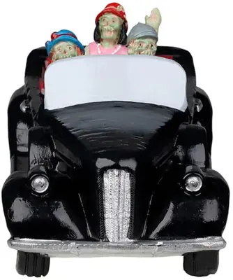 Lemax roaring roadster tafereel Spooky Town 2023 - afbeelding 2