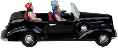 Lemax roaring roadster tafereel Spooky Town 2023 - afbeelding 4