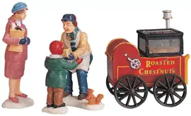 Lemax roasted chestnut stand s/4 kerstdorp figuur type 5 1999 - afbeelding 1