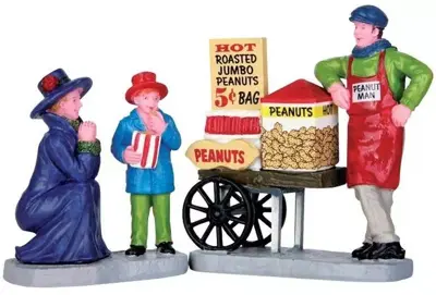 Lemax roasted peanut treats, s/2 kerstdorp figuur type 5 Caddington Village 2016 - afbeelding 1
