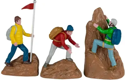 Lemax rock climbers s/3 kerstdorp figuur type 6 2024 - afbeelding 1