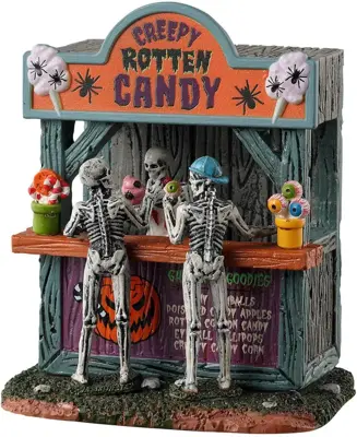 Lemax rotten candy stand tafereel Spooky Town 2023 - afbeelding 1