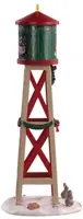 Lemax rustic water tower kerstdorp tafereel Vail Village 2021 - afbeelding 2