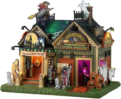 Lemax samantha's supernatural verlicht huisje Spooky Town 2023 - afbeelding 1