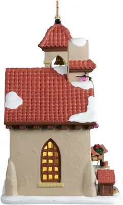 Lemax san santiago parish verlichte kerk Caddington Village 2022 - afbeelding 2
