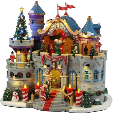Lemax santa‘s castle gala bewegend kersthuisje Santa's Wonderland 2024 - afbeelding 1
