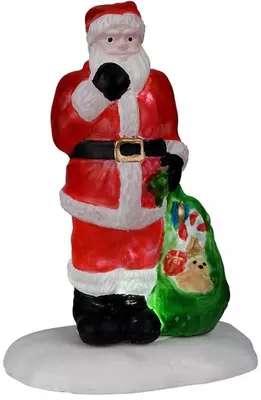 Lemax santa's here verlichte kerstdorp accessoire Santa's Wonderland 2022 - afbeelding 1