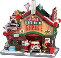 Lemax santa’s hot rod garage verlicht kersthuisje Santa's Wonderland 2022 kopen?