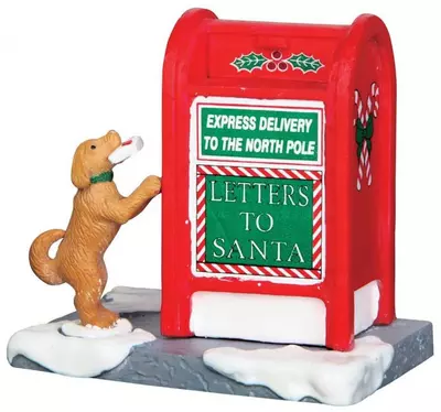 Lemax santa's mailbox kerstdorp accessoire 2016 - afbeelding 1