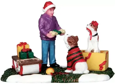 Lemax santa's pets kerstdorp figuur type 3 Harvest Crossing 2016 - afbeelding 1