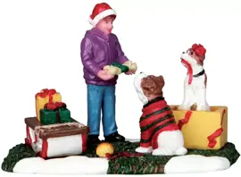 Lemax santa's pets kerstdorp figuur type 3 Harvest Crossing 2016 - afbeelding 1