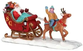 Lemax santa''s sleigh kerstdorp tafereel 2015 - afbeelding 1