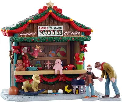 Lemax santa's workshop toys kerstdorp tafereel Caddington Village 2025 - afbeelding 2