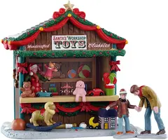 Lemax santa's workshop toys kerstdorp tafereel Caddington Village 2025 - afbeelding 2