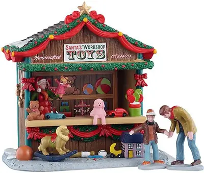 Lemax santa's workshop toys kerstdorp tafereel Caddington Village 2025 - afbeelding 1