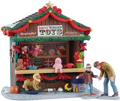 Lemax santa's workshop toys kerstdorp tafereel Caddington Village 2025 - afbeelding 1