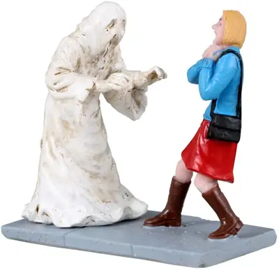 Lemax scared tenant halloween figuur Spooky Town 2023 - afbeelding 1