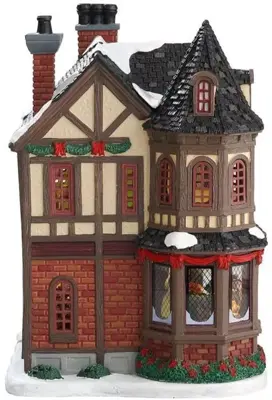 Lemax scrooge's manor verlicht kersthuisje Caddington Village 2017 - afbeelding 3