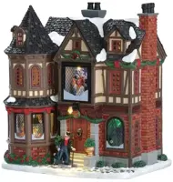 Lemax scrooge's manor verlicht kersthuisje Caddington Village 2017 - afbeelding 1