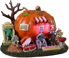 Lemax shinbone family reunion verlicht huisje Spooky Town 2022 - afbeelding 1