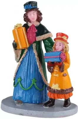 Lemax shopping for surprises kerstdorp figuur type 2 2020 - afbeelding 1