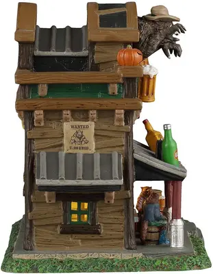 Lemax silver slug saloon verlicht huisje Spooky Town 2026 - afbeelding 2