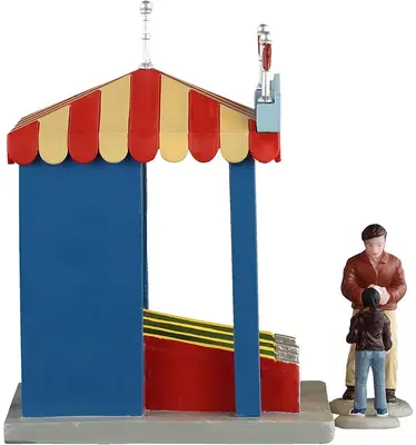 Lemax skee ball game verlicht kerstdorp tafereel Carnival 2025 - afbeelding 3