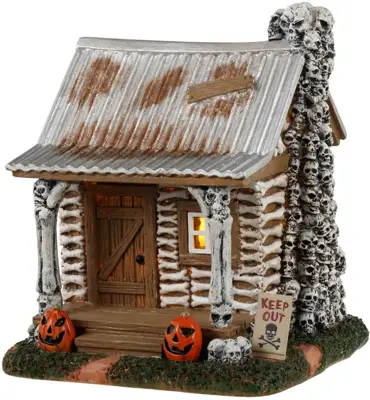 Lemax skeleton cottage verlicht tafereel Spooky Town 2023 - afbeelding 1
