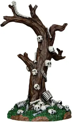 Lemax skeleton tree tafereel Spooky Town 2013 - afbeelding 1