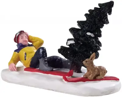Lemax ski bunny kerstdorp figuur type 2 Vail Village 2019 - afbeelding 1