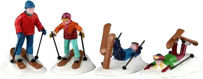 Lemax ski school lessons kerstdorp figuur type 6 Vail Village 2026 - afbeelding 1
