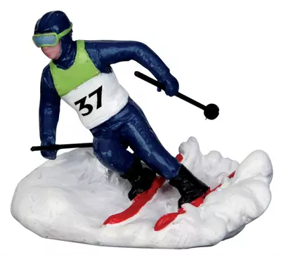Lemax slalom racer kerstdorp figuur type 2 Vail Village 2013 - afbeelding 1